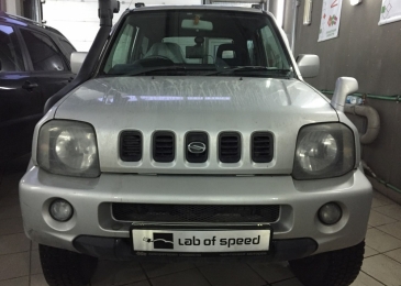 Чип-тюнинг и отключение катализаторов на Suzuki Jimny 1.3 2003 года выпуска