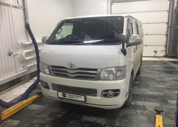 Отключение клапана EGR и сажевого фильтра на Toyota Hiace 3.0 136hp 2009 года выпуска