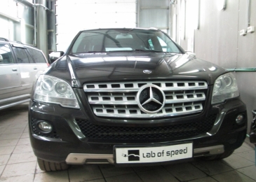 Чип-тюнинг Mercedes Benz ML350 3.0CDI AT 224hp 2010 года выпуска