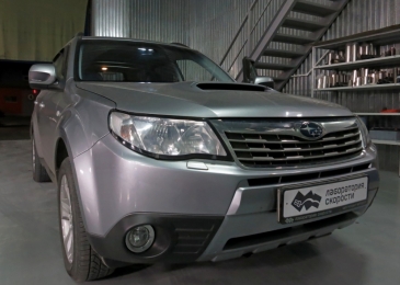 Чип-тюнинг и перевод на Евро-2 Subaru Forester 2.5 turbo 230hp 2008 года выпуска