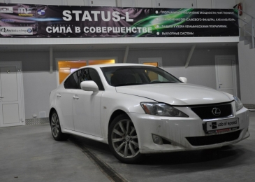 Чип тюнинг и отключение катализаторов Lexus IS250 2.5i 208hp 2007 года выпуска